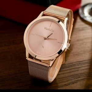 Rose colored women's watch
